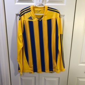 adidas long sleeve soccer jersey #32. Size large